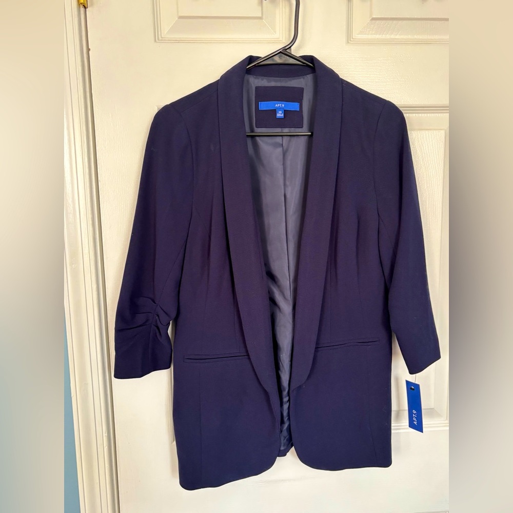 Apt 9 Open Blazer in Navy